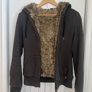 Aritzia TNA Faux Fur Sweater